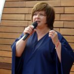 Ostrowiec Świętokrzyski. Dzień Dziecka w Parku Miejskim. Na zdjęciu Edyta Jungowska - aktorka / Emilia Sitarska / Radio Kielce