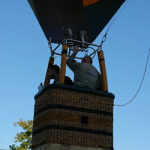 „Budzenie Sienkiewki”. Przelot balonem z Kielc do Sukowa (31.05.2019) / Robert Szumielewicz / Radio Kielce