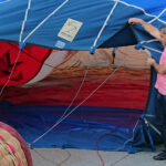 „Budzenie Sienkiewki”. Przelot balonem z Kielc do Sukowa (31.05.2019) / Robert Szumielewicz / Radio Kielce