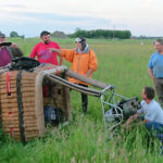 „Budzenie Sienkiewki”. Przelot balonem z Kielc do Sukowa (31.05.2019) / Robert Szumielewicz / Radio Kielce