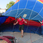 „Budzenie Sienkiewki”. Przelot balonem z Kielc do Sukowa (31.05.2019) / Robert Szumielewicz / Radio Kielce