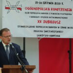 Konferencja Stowarzyszeń Osób Represjonowanych z Powodów Politycznych i Działaczy Opozycji Antykomunistycznej. Jan Józef Kasprzyk - szef Urzędu do Spraw Kombatantów i Osób Represjonowanych / Emilia Sitarska / Radio Kielce