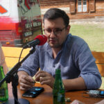 Tokarnia. Studio Polityczne Radia Kielce. Na zdjęciu: Mateusz Żukowski, Nowoczesna / Piotr Michalski / Radio Kielce