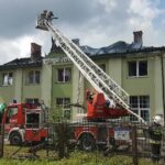 Pożar poddasze domu usługowo-mieszkalnego / mł. bryg. Marcin Nyga