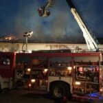 Kopernia. Pożar magazynu firmy Natur-Vit / KP PSP Pińczów