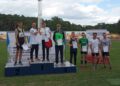 Jakub Sobura-Durma z Kieleckiego Klubu Lekkoatletycznego na podium Ogólnopolskiej Olimpiady Młodzieży / facebook