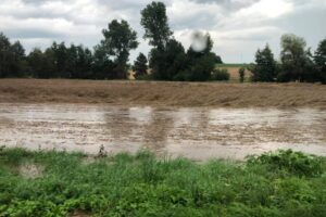 Ulewne deszcze spowodowały straty w miejscowościach powiatu kazimierskiego / Łukasz Maderak