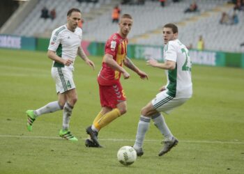 16.04.2016. Korona Kielce - Śląsk Wrocław. Vlastimir Jovanović / Jarosław Kubalski / Radio Kielce