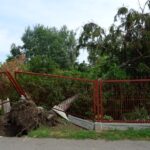 Bodzechów. Ulica Zamłyńska po burzy 1 lipca / Emilia Sitarska / Radio Kielce