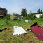 Bodzechów. Ulica Zamłyńska po burzy 1 lipca / Emilia Sitarska / Radio Kielce