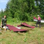 Bodzechów. Ulica Zamłyńska po burzy 1 lipca / Emilia Sitarska / Radio Kielce