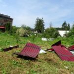 Bodzechów. Ulica Zamłyńska po burzy 1 lipca / Emilia Sitarska / Radio Kielce