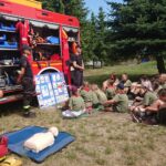 Świętokrzyscy strażacy uczą dzieci jak bezpiecznie wypoczywać na obozach i koloniach / Anna Głąb / Radio Kielce