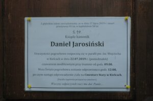 Pożegnanie księdza Daniela Jarosińskiego / Piotr Kwaśniewski / Radio Kielce