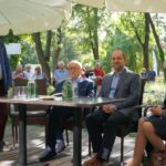 Krzysztof Penderecki w kawiarence festiwalowej / Dorota Klusek / Radio Kielce