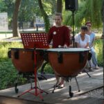 Krzysztof Penderecki w kawiarence festiwalowej / Dorota Klusek / Radio Kielce