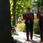 Krzysztof Penderecki w kawiarence festiwalowej / Dorota Klusek / Radio Kielce
