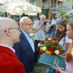 Krzysztof Penderecki w kawiarence festiwalowej / Dorota Klusek / Radio Kielce