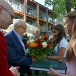 Krzysztof Penderecki w kawiarence festiwalowej / Dorota Klusek / Radio Kielce