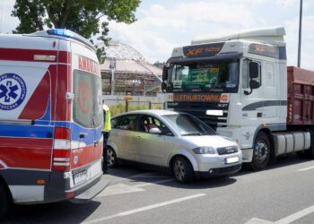 Wypadek na ulicy Żelaznej / Piotr Kwaśniewski / Radio Kielce