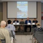 Konferencja Naukowa „Relacje polsko-żydowskie w XX wieku. Badania-kontrowersje-perspektywy”. Dr Joanna Potaczek - Centrum Dialogu Między Religiami i Narodami, Mateusz Kofin - Akademia Ignatianum w Krakowie, Marlena Bodo - Uniwersytet Jagielloński, dr Jakub Parol - Muzeum Tradycji Niepodległościowych w Łodzi i dr hab. prof. UJK Jerzy Gapys - Instytut Historii Uniwersytetu Jana Kochanowskiego w Kielcach / Piotr Kwaśniewski / Radio Kielce