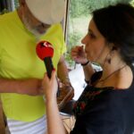 Kielce. Stacja Wakacje - Smakuj lato. Kuchnia gruzińska. Ryszard Biskup i Magdalena Sitek - Radio Kielce / Piotr Kwaśniewski / Radio Kielce