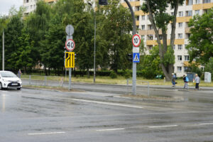 Kielce. Skrzyżowanie ulic Jesionowej, Warszawskiej i Świętokrzyskiej / Patryk Cudzik / Radio Kielce