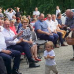 Piknik PiS w Nieciesławicach. Od lewej: Andrzej Kryj - poseł PiS, obok: Piotr Wawrzyk, wiceminister spraw zagranicznych; Maria Zuba - poseł PiS; trzeci z prawej: Marek Kwitek - poseł PiS / Michał Kita / Radio Kielce