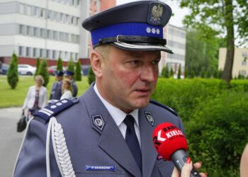 Na zdjęciu: insp. Paweł Dzierżak - Komendant Wojewódzki Policji w Kielcach / Piotr Kwaśniewski / Radio Kielce