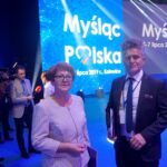 Katowice. Konwencja programowa PiS. Na zdjęciu: poseł Maria Zuba i senator Krzysztof Słoń / Michał Kita / Radio Kielce