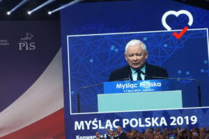 Katowice. Konwencja PiS. Na zdjęciu Jarosław Kaczyński - prezes PiS / Michał Kita / Radio Kielce