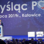 Konwencja programowa Prawa i Sprawiedliwości w Katowicach. Wystąpienie premiera Mateusza Morawieckiego / Michał Kita / Radio Kielce