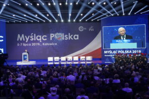 Trzeci dzień konwencji PiS. Na zdjęciu Jarosław Kaczyński - prezes PiS / Michał Kita / Radio Kielce