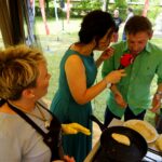 Kielce. Stacja: Wakacje (24.06.2019). Teresa Łukasik - Gospodarstwo Mleczne Łukasików, Magdalena Sitek i Paweł Solarz - Radio Kielce / Piotr Kwaśniewski / Radio Kielce