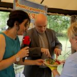 Kielce. Stacja: Wakacje (24.06.2019). Magdalena Sitek - Radio Kielce, Rafał Nowak - dyrektor Wzgórza Zamkowego w Kielcach i Teresa Łukasik - Gospodarstwo Mleczne Łukasików / Piotr Kwaśniewski / Radio Kielce