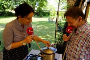 Stacja: Wakacje. Magdalena Sitek i Paweł Solarz - Radio Kielce / Piotr Kwaśniewski / Radio Kielce