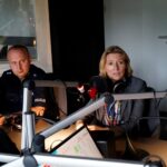 Łukasz Choda – Komenda Wojewódzka Policji w Kielcach i Małgorzata Pawelec – rzecznik świętokrzyskiego oddziału GDDKiA / Karol Żak / Radio Kielce