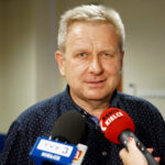 Na zdjęciu  Marek Kuchna - odpowiedzialny za realizację inwestycji budowy komisariatu policji w Chmielniku / Patryk Cudzik / Radio Kielce