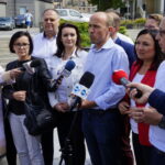 Członkowie sztabu wyborczego Platformy Obywatelskiej odwiedzili Kielce / Patryk Chudzik / Radio Kielce