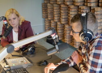 Punkty Widzenia, od lewej: Ewa Kołomańska - historyk Muzeum Wsi Kieleckiej, kierownik Muzeum Martyrologii i Wsi Polskiej w Michniowie i red. Michał Kita / Michał Kita / Radio Kielce