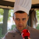 Śniadanie w ogrodzie. Damian Domagała - szef kuchni w restauracji "Oranżeria" w Best Western Grand Hotel Kielce / Piotr Kwaśniewski / Radio Kielce