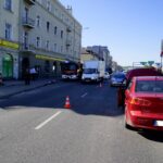 Kolizja na ulicy Żelaznej w Kielcach / Piotr Kwaśniewski / Radio Kielce