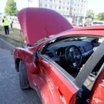 Kolizja na ulicy Żelaznej w Kielcach / Piotr Kwaśniewski / Radio Kielce