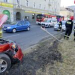 Kolizja na ulicy Żelaznej w Kielcach / Piotr Kwaśniewski / Radio Kielce