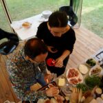 Kielce. Śniadanie w ogrodzie Radia Kielce. Jakub Steuermark i Magdalena Sitek / Karol Żak / Radio Kielce