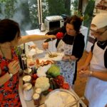 Stacja Wakacje. Smakuj lato. Magdalena Sitek - Radio Kielce, Barbara Chrobot - właścicielka restauracji La Cucina Italiana i Salvatore Petrolo / Piotr Kwaśniewski / Radio Kielce