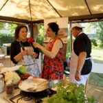 Stacja Wakacje. Smakuj lato. Barbara Chrobot - właścicielka restauracji La Cucina Italiana, Magdalena Sitek - Radio Kielce i Salvatore Petrolo / Piotr Kwaśniewski / Radio Kielce