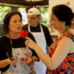 Stacja Wakacje. Smakuj lato. Barbara Chrobot - właścicielka restauracji La Cucina Italiana, Salvatore Petrolo i Magdalena Sitek - Radio Kielce / Piotr Kwaśniewski / Radio Kielce