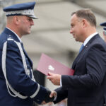 Paweł Dzierżak, Komendant Wojewódzki Policji w Kielcach odebrał od Prezydenta RP Andrzej Dudy akt mianowania na stopień nadinspektora / Krzysztof Sitkowski / KPRP