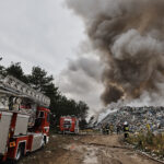 Fałków. Pożar wysypiska śmieci / Magdalena Galas-Klusek / Radio Kielce